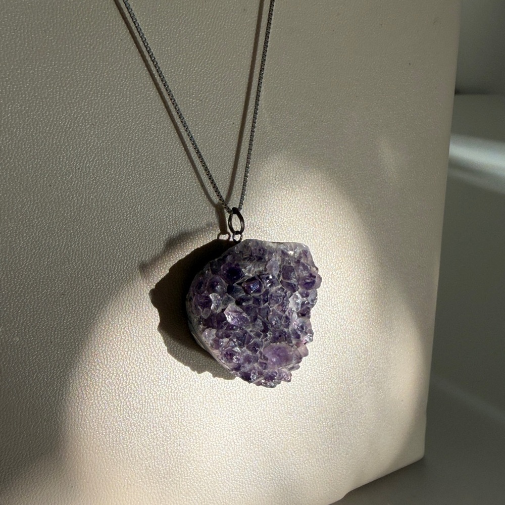 Amethyst Druse Necklace